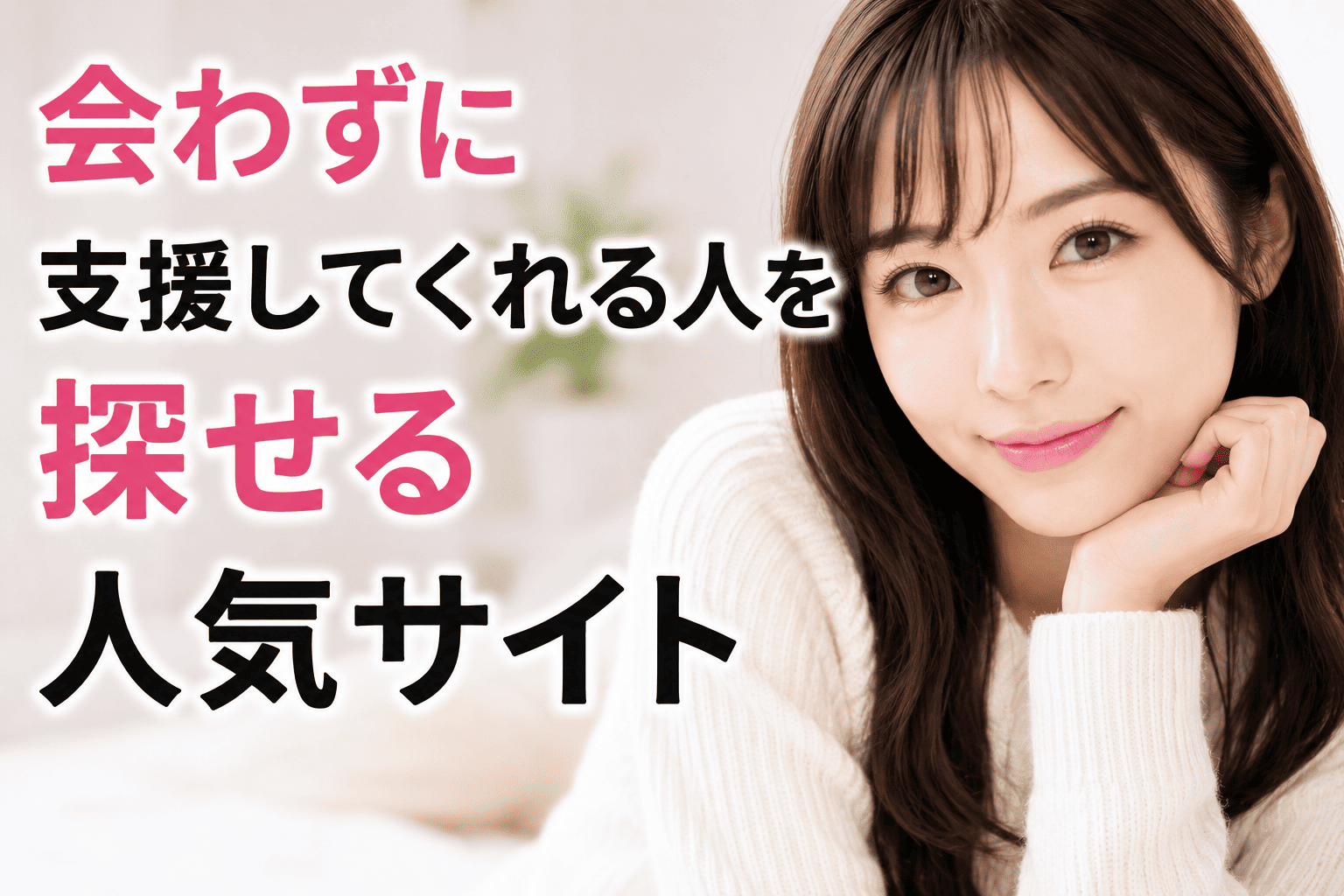 会わずに支援してくれる人を探せる人気サイト